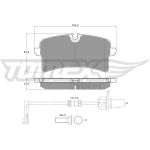 TOMEX brakes Bremsbelagsatz, Scheibenbremse TX 18-88 TOMEX brakes Bremsbelagsatz, Scheibenbremse TX 18-88