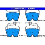 Bremsbelagsatz Vw P. Phaeton 3.2-6.0 4 Motion 02-16 13.0460-4800.2 Bremsbelagsatz Vw P. Phaeton 3.2-6.0 4 Motion 02-16 13.0460-4800.2