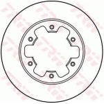 TRW Bremsscheibe DF2738 TRW Bremsscheibe DF2738
