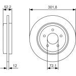Bremsscheibe 0 986 479 A53 Bremsscheibe 0 986 479 A53