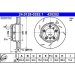 Bremsscheibe Porsche T. Panamera 3.0-4.8 09-16 Le 24.0128-0282.1 Bremsscheibe Porsche T. Panamera 3.0-4.8 09-16 Le 24.0128-0282.1