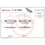 BREMBO Bremsklötze Xtra VA P 44 026X BREMBO Bremsklötze Xtra VA P 44 026X