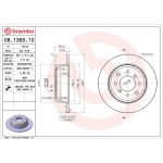 BREMBO Bremsscheibe 08.1365.10 BREMBO Bremsscheibe 08.1365.10