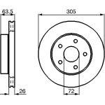Bremsscheibe VA 0 986 478 772 Bremsscheibe VA 0 986 478 772