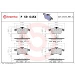 BREMBO Bremsklötze Xtra VA P 59 045X BREMBO Bremsklötze Xtra VA P 59 045X