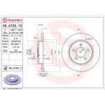 51 482 021 Bremsscheibe HA 08.A725.10 51 482 021 Bremsscheibe HA 08.A725.10