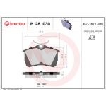 BREMBO Bremsklötze HA P 28 030 BREMBO Bremsklötze HA P 28 030