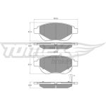 TOMEX brakes Bremsbelagsatz, Scheibenbremse TX 14-86