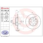 76 481 011 Bremsscheibe VA 08.5186.20 76 481 011 Bremsscheibe VA 08.5186.20