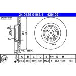 Bremsscheibe Audi S. A4/A5/Q5 08 24.0129-0102.1 Bremsscheibe Audi S. A4/A5/Q5 08 24.0129-0102.1