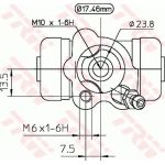 TRW Radbremszylinder BWC250 TRW Radbremszylinder BWC250