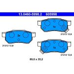 Bremsbelagsatz Honda T. Accord/Civic 85-01 13.0460-5998.2 Bremsbelagsatz Honda T. Accord/Civic 85-01 13.0460-5998.2