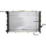 MAHLE Kühler, Motorkühlung CR 520 000S MAHLE Kühler, Motorkühlung CR 520 000S