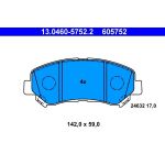 Bremsbelagsatz Nissan P. Qashqai/X-Trail 1,5-2,0 Dci 07-13 13.0460-5752.2 Bremsbelagsatz Nissan P. Qashqai/X-Trail 1,5-2,0 Dci 07-13 13.0460-5752.2