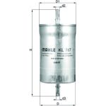 MAHLE Kraftstofffilter KL 767 MAHLE Kraftstofffilter KL 767