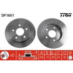 TRW Bremsscheibe DF1651 TRW Bremsscheibe DF1651