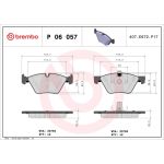 BREMBO Bremsklötze VA P 06 057 BREMBO Bremsklötze VA P 06 057