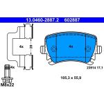 Bremsbelagsatz Vw T. A3/Tt/Golf Vi/Passat/Eos/Superb 4X4 13.0460-2887.2 Bremsbelagsatz Vw T. A3/Tt/Golf Vi/Passat/Eos/Superb 4X4 13.0460-2887.2