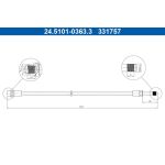 ATE Bremsschlauch 24.5101-0363.3 ATE Bremsschlauch 24.5101-0363.3