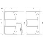 Bosch Bremsbelagsatz 0 986 460 932