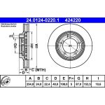 ATE Bremsscheibe 24.0124-0220.1