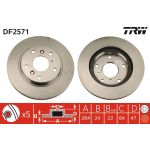 TRW Bremsscheibe DF2571 TRW Bremsscheibe DF2571