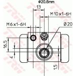 TRW Bremsrolle BWF317 TRW Bremsrolle BWF317