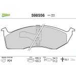 Valeo Bremsbelagsatz 598556 Valeo Bremsbelagsatz 598556