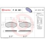 BREMBO Bremsklötze VA P 23 091 BREMBO Bremsklötze VA P 23 091