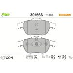 301566 Valeo Bremsbelagsatz 301566 301566 Valeo Bremsbelagsatz 301566