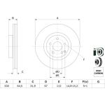 Bremsscheibe VA 0 986 479 332 Bremsscheibe VA 0 986 479 332