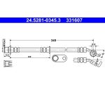 ATE Bremsschlauch 24.5281-0345.3 ATE Bremsschlauch 24.5281-0345.3