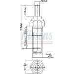 207077 Nissens Kühlmitteltemperatursensor 207077 207077 Nissens Kühlmitteltemperatursensor 207077