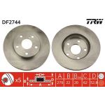 TRW Bremsscheibe DF2744 TRW Bremsscheibe DF2744
