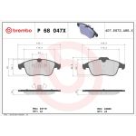 BREMBO Bremsklötze Xtra VA P 68 047X BREMBO Bremsklötze Xtra VA P 68 047X