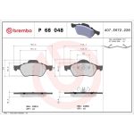 BREMBO Bremsklötze VA P 68 048 BREMBO Bremsklötze VA P 68 048
