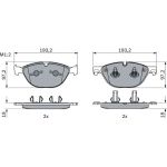 Bosch Bremsbelagsatz 0 986 494 955 Bosch Bremsbelagsatz 0 986 494 955