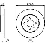 Bremsscheibe HA 0 986 479 105 Bremsscheibe HA 0 986 479 105
