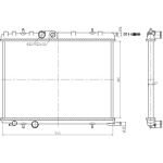 Kühler, Motorkühlung 58304A Kühler, Motorkühlung 58304A