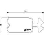 BREMBO Bremsklötze VA P 61 002 BREMBO Bremsklötze VA P 61 002