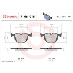 BREMBO Bremsklötze HA P 06 016 BREMBO Bremsklötze HA P 06 016
