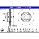 Bremsscheibe Vw T. Cc/Eos/Golf/Jetta/Passat/Tiguan 05- Power Disc 24.0312-0169.1 Bremsscheibe Vw T. Cc/Eos/Golf/Jetta/Passat/Tiguan 05- Power Disc 24.0312-0169.1