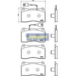 Japanparts Bremsbeläge PA-0211AF Japanparts Bremsbeläge PA-0211AF