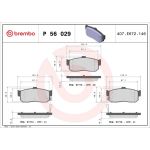 BREMBO Bremsklötze HA P 56 029 BREMBO Bremsklötze HA P 56 029