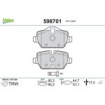 VALEO Bremsbeläge 598701 VALEO Bremsbeläge 598701