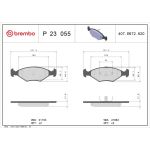 BREMBO Bremsklötze VA P 23 055 BREMBO Bremsklötze VA P 23 055