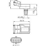 72 618 001 Drucksensor 0 281 002 573 72 618 001 Drucksensor 0 281 002 573