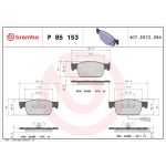 BREMBO Bremsklötze VA P 85 153 BREMBO Bremsklötze VA P 85 153