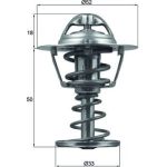 Thermostateinsatz mit Dichtung TX 126 82D Thermostateinsatz mit Dichtung TX 126 82D