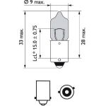 12036WVUB2 PHILIPS H6W Glühlampe WhiteVision Ultra 12 V 6 W BAX9s, 2 Stück - 12036WVUB2 - l 12036WVUB2 PHILIPS H6W Glühlampe WhiteVision Ultra 12 V 6 W BAX9s, 2 Stück - 12036WVUB2 - l